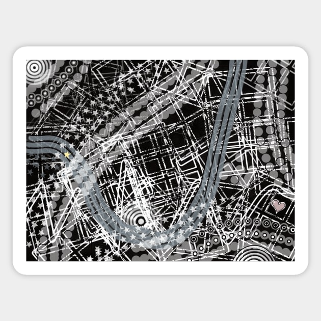 Abstract art... Asphalt . Sticker by AtelierFafard